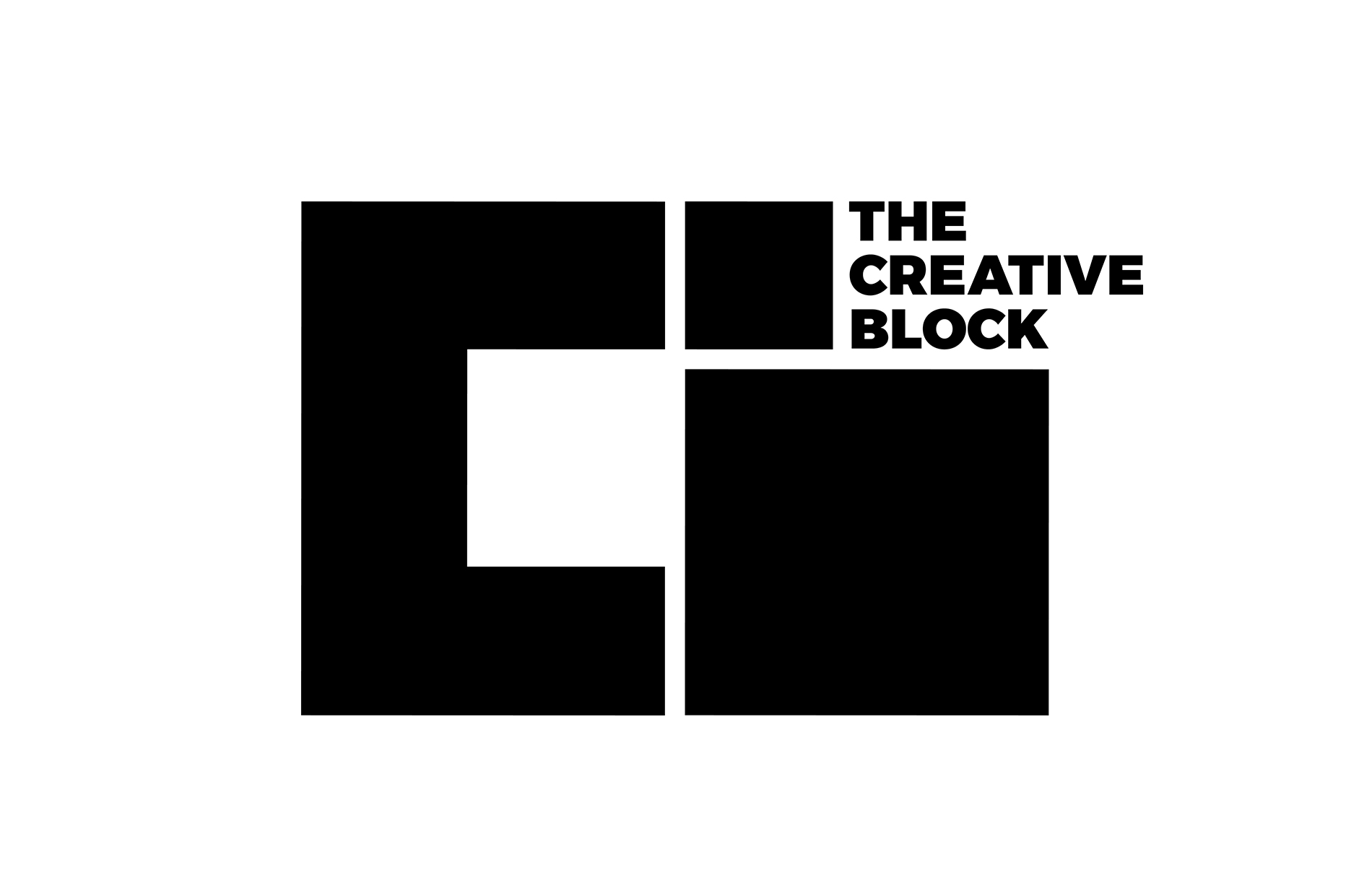 The Creative Block Black Logo Variation